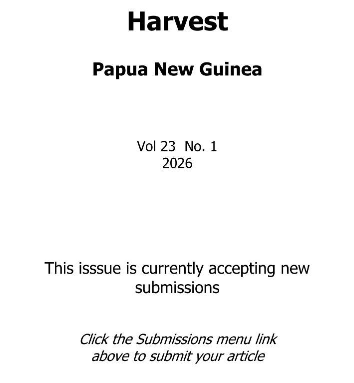 					View Vol. 23 No. 1 (2026): Harvest
				